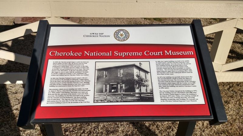 Cherokee National Supreme Court Museum